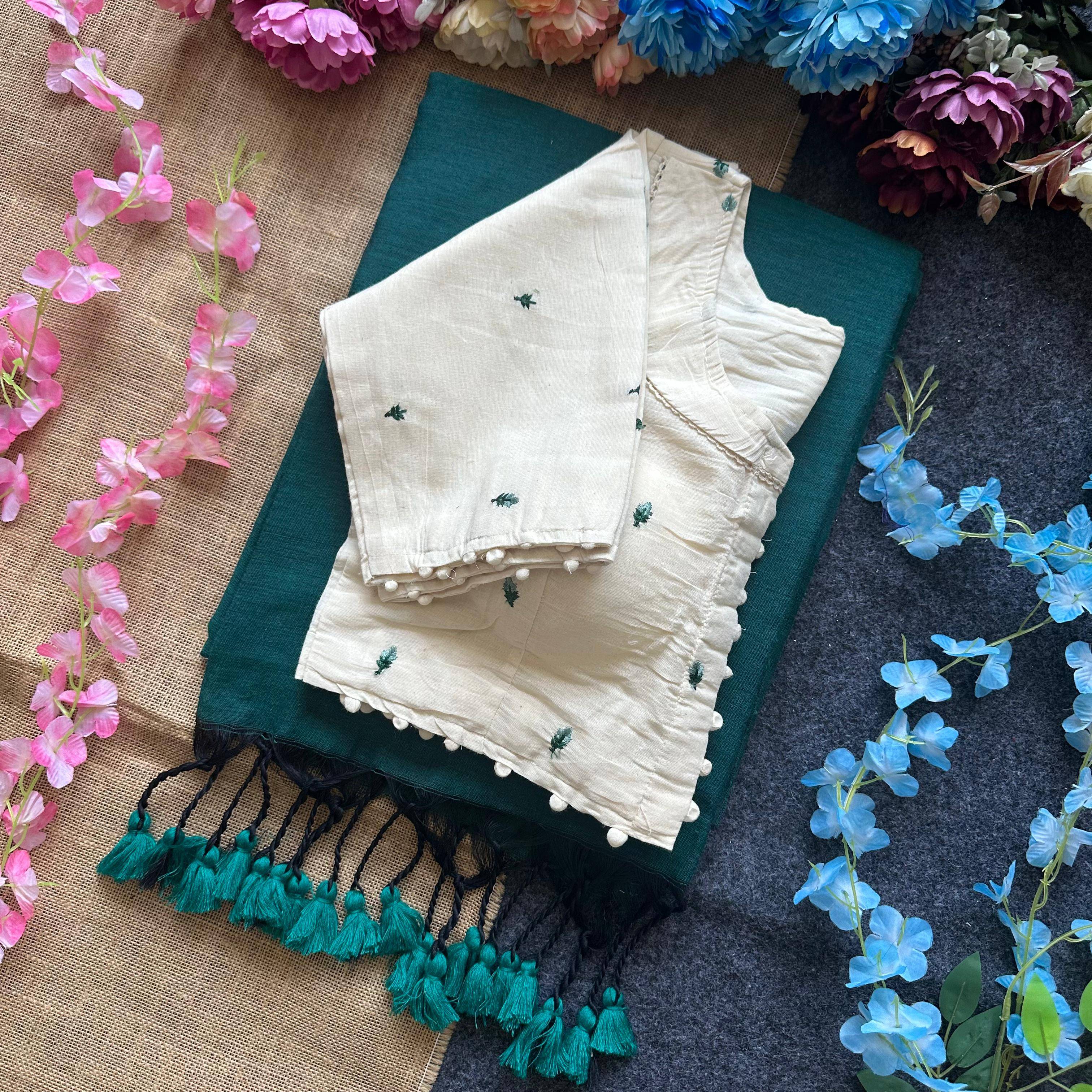 HK-17 By Fashid Wholesale 01 To 17 Series Indian Traditional Wear Collection Beautiful Stylish Fancy Colorful Party Wear & Occasional Wear Khadi Cotton Sarees At Wholesale Price