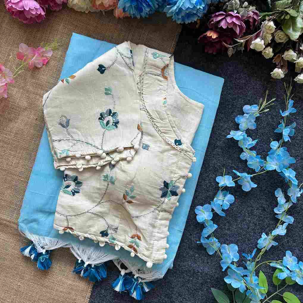 HK-17 By Fashid Wholesale 01 To 17 Series Indian Traditional Wear Collection Beautiful Stylish Fancy Colorful Party Wear & Occasional Wear Khadi Cotton Sarees At Wholesale Price