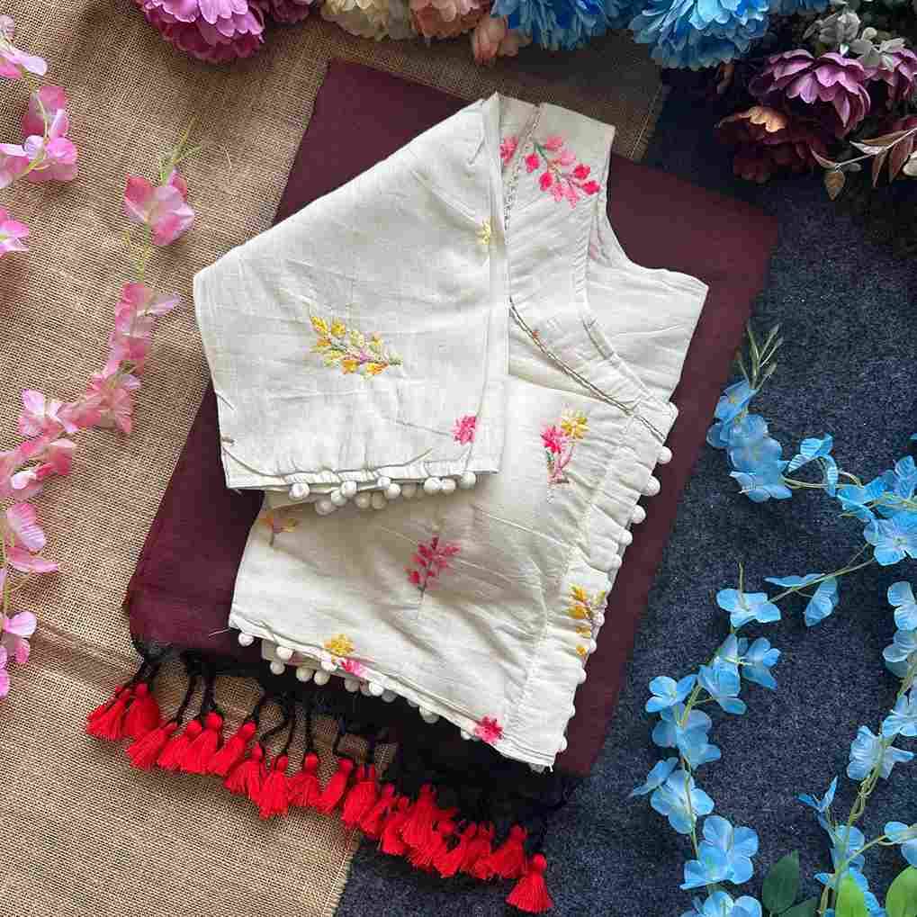 HK-17 By Fashid Wholesale 01 To 17 Series Indian Traditional Wear Collection Beautiful Stylish Fancy Colorful Party Wear & Occasional Wear Khadi Cotton Sarees At Wholesale Price