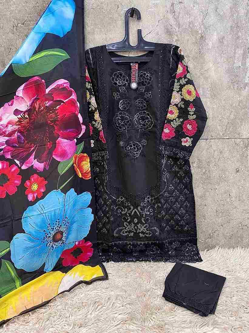 Hoor Tex Hit Design HF-190 Colours By Hoor Tex HF-190-A To HF-190-D Series Designer Festive Pakistani Suits Collection Beautiful Stylish Fancy Colorful Party Wear & Occasional Wear Heavy Cotton Embroidered Dresses At Wholesale Price
