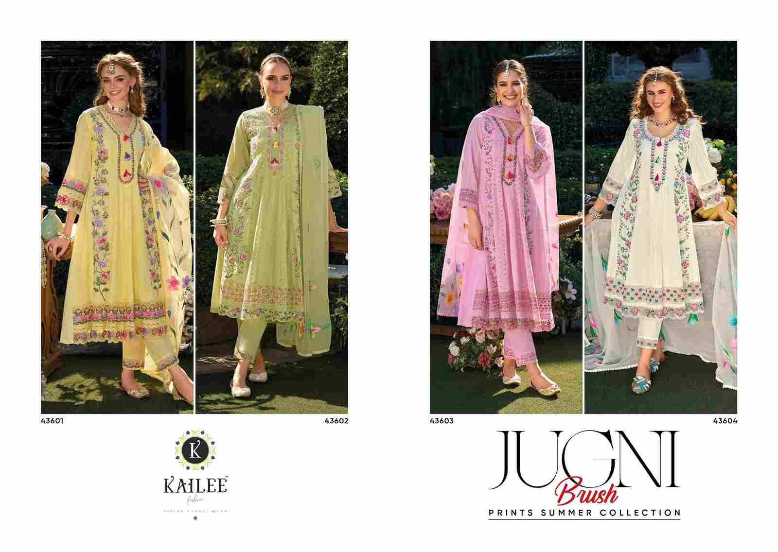 Jugni By Kailee 43601 To 43604 Series Beautiful Festive Suits Colorful Stylish Fancy Casual Wear & Ethnic Wear Pure Cotton Dresses At Wholesale Price