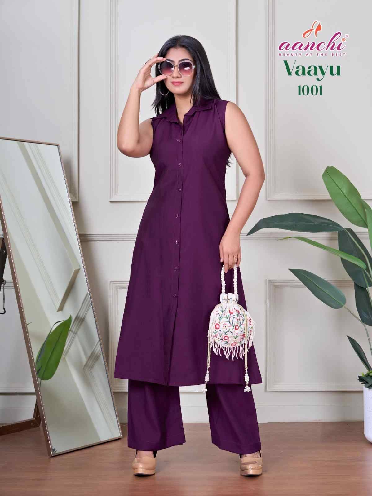 Vaayu By Aanchi 1001 To 1004 Series Designer Stylish Fancy Colorful Beautiful Party Wear & Ethnic Wear Collection Vertican Co-Ords At Wholesale Price