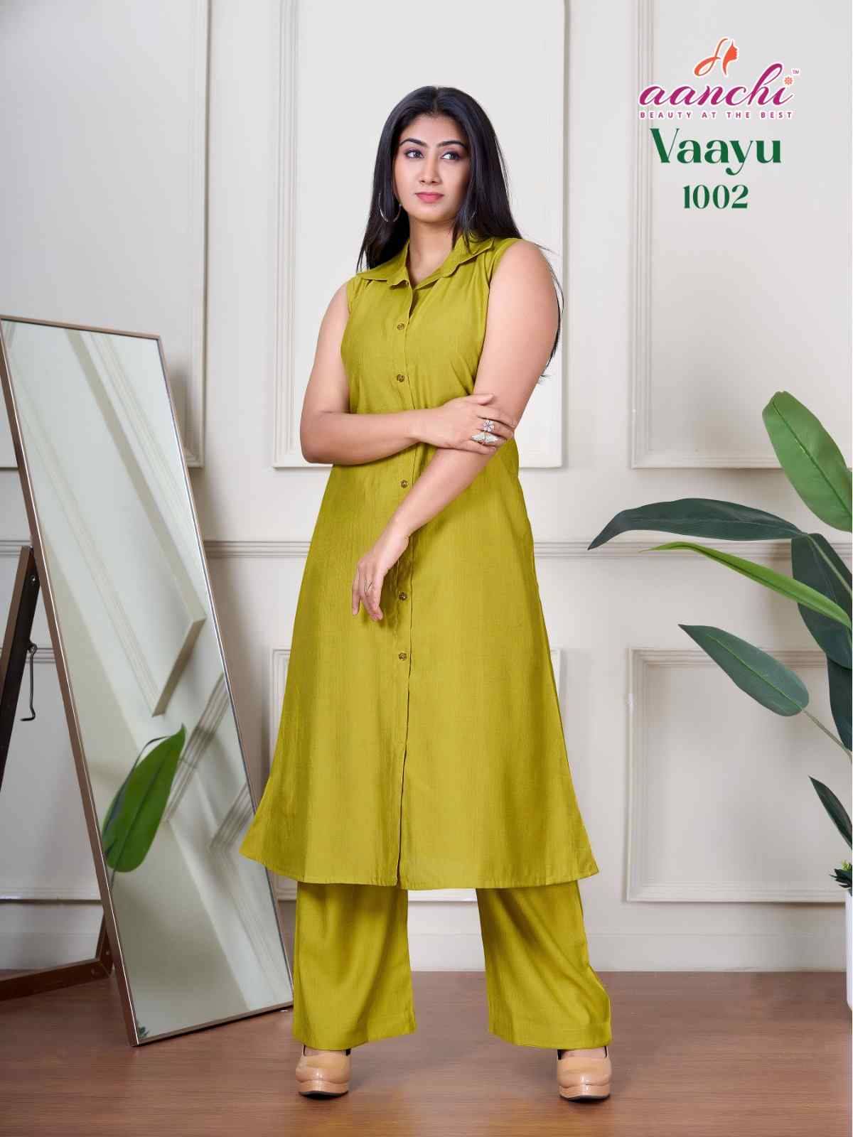 Vaayu By Aanchi 1001 To 1004 Series Designer Stylish Fancy Colorful Beautiful Party Wear & Ethnic Wear Collection Vertican Co-Ords At Wholesale Price
