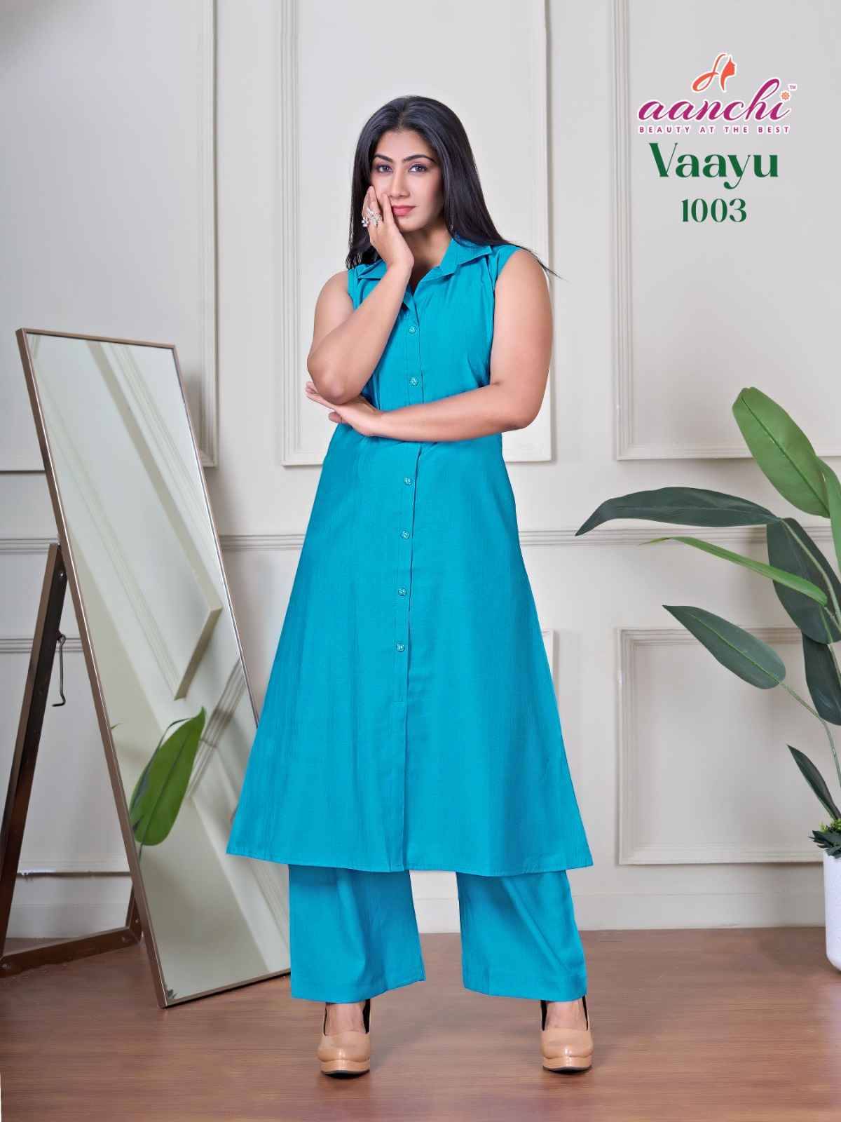 Vaayu By Aanchi 1001 To 1004 Series Designer Stylish Fancy Colorful Beautiful Party Wear & Ethnic Wear Collection Vertican Co-Ords At Wholesale Price