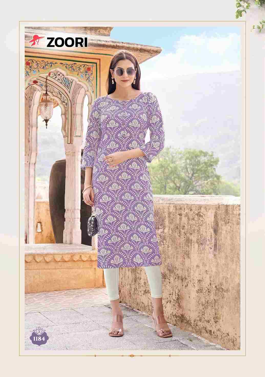 Akshara Vol-31 By Zoori 1182 To 1186 Series Designer Stylish Fancy Colorful Beautiful Party Wear & Ethnic Wear Collection Rayon Print Kurtis At Wholesale Price