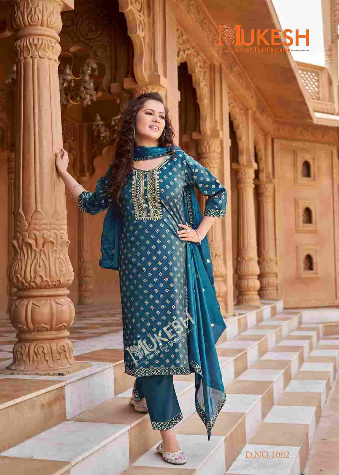 Mannat Vol-2 By Mukesh 1001 To 1008 Series Beautiful Festive Suits Colorful Stylish Fancy Casual Wear & Ethnic Wear Pure Viscose Print Dresses At Wholesale Price