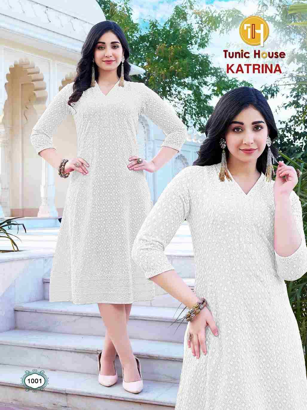 Katrina By Tunic House 1001 To 1010 Series Designer Stylish Fancy Colorful Beautiful Party Wear & Ethnic Wear Collection Viscose Rayon Print Kurtis At Wholesale Price