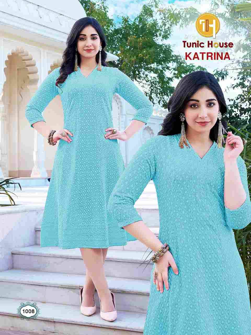 Katrina By Tunic House 1001 To 1010 Series Designer Stylish Fancy Colorful Beautiful Party Wear & Ethnic Wear Collection Viscose Rayon Print Kurtis At Wholesale Price