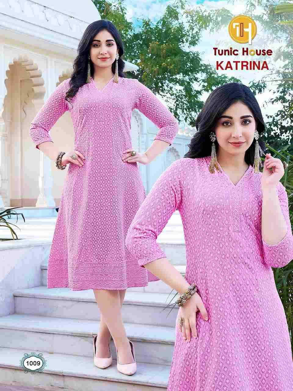 Katrina By Tunic House 1001 To 1010 Series Designer Stylish Fancy Colorful Beautiful Party Wear & Ethnic Wear Collection Viscose Rayon Print Kurtis At Wholesale Price