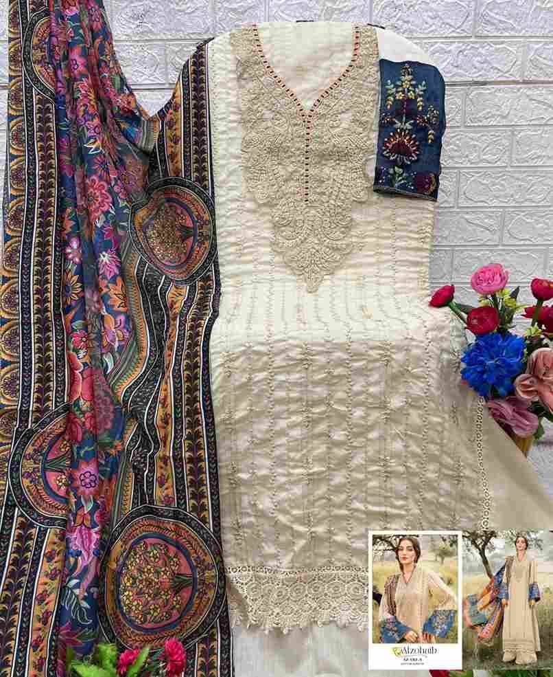 Alzohaib-1261 Colours By Alzohaib 1261-A To 1261-B Series Beautiful Pakistani Suits Stylish Fancy Colorful Party Wear & Occasional Wear Pure Cotton Print Dresses At Wholesale Price