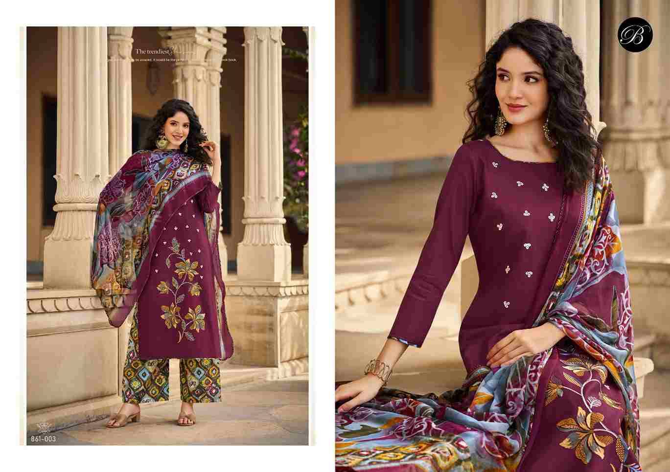 Gulkayra Vol-2 By Belliza 861-001 To 861-008 Series Beautiful Suits Colorful Stylish Fancy Casual Wear & Ethnic Wear Heavy Jam Dresses At Wholesale Price