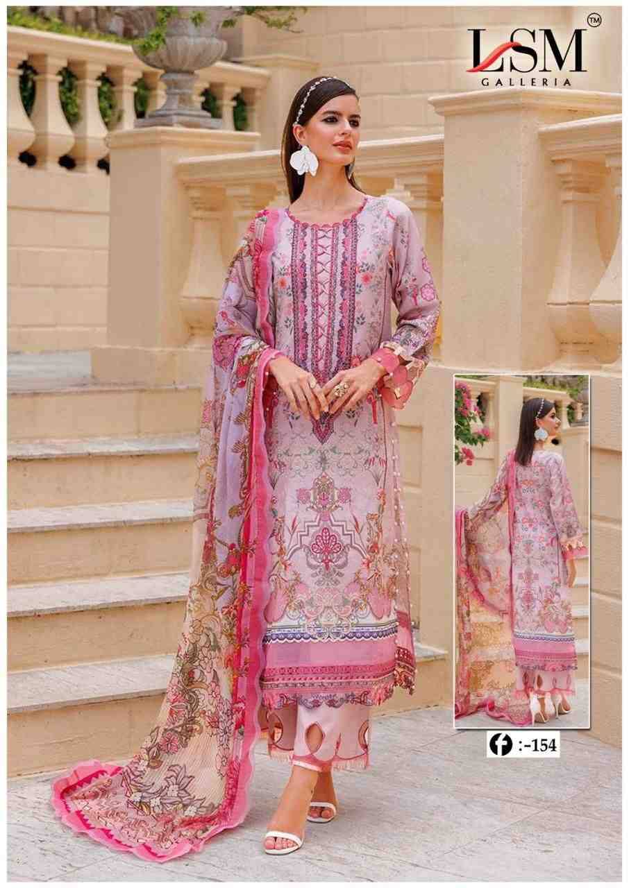 Firdous Queen Vol-15 By Lsm Galleria 151 To 156 Series Beautiful Stylish Festive Suits Fancy Colorful Casual Wear & Ethnic Wear & Ready To Wear Pure Lawn Print Dresses At Wholesale Price