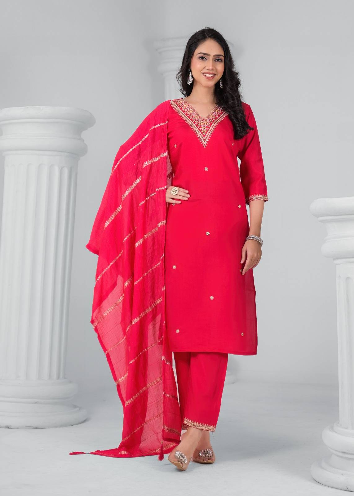 Tanisha Vol-23 By Fashid Wholesale 1169 To 1175 Series Beautiful Suits Colorful Stylish Fancy Casual Wear & Ethnic Wear Chanderi Viscose Embroidered Work Dresses At Wholesale Price