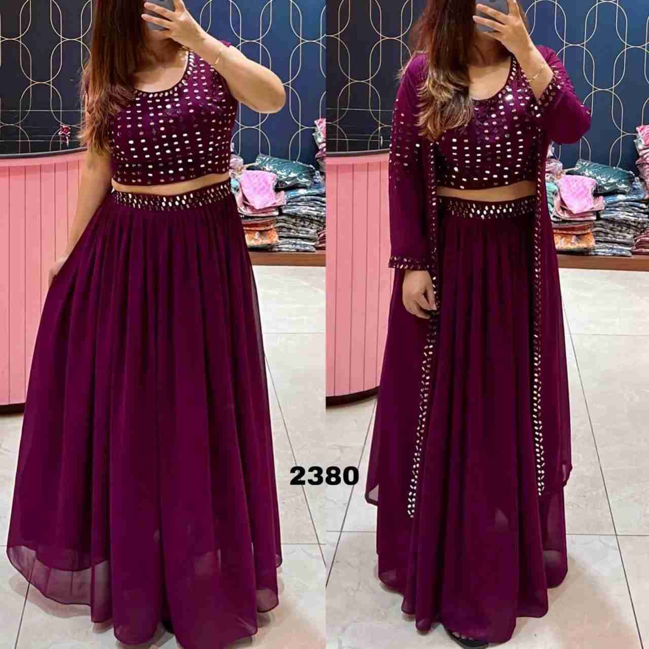2380 By Fashid Wholesale 2380-A To 2380-H Series Indian Traditional Wear Bridal Collection Beautiful Stylish Fancy Colorful Party Wear & Occasional Wear Georgette Lehengas At Wholesale Price