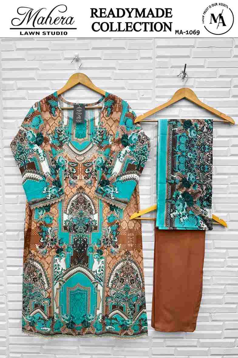 Mahera 1067 Series By Mahera Lawn Studio 1067 To 1072 Series Beautiful Pakistani Suits Colorful Stylish Fancy Casual Wear & Ethnic Wear Pure Rayon Dresses At Wholesale Price