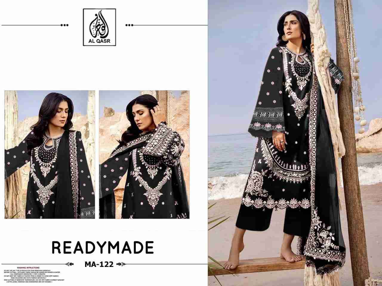 MA-122 Colours By Al Qasr 122-A To 122-D Series Beautiful Pakistani Suits Colorful Stylish Fancy Casual Wear & Ethnic Wear Pure Rayon Cotton Dresses At Wholesale Price