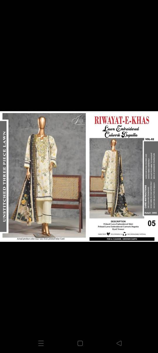 Original Pakistani Riwayat-E-Khas Vol-4 By Fashid Wholesale Beautiful Pakistani Suits Colorful Stylish Fancy Casual Wear & Ethnic Wear Lawn Print Dresses At Wholesale Price