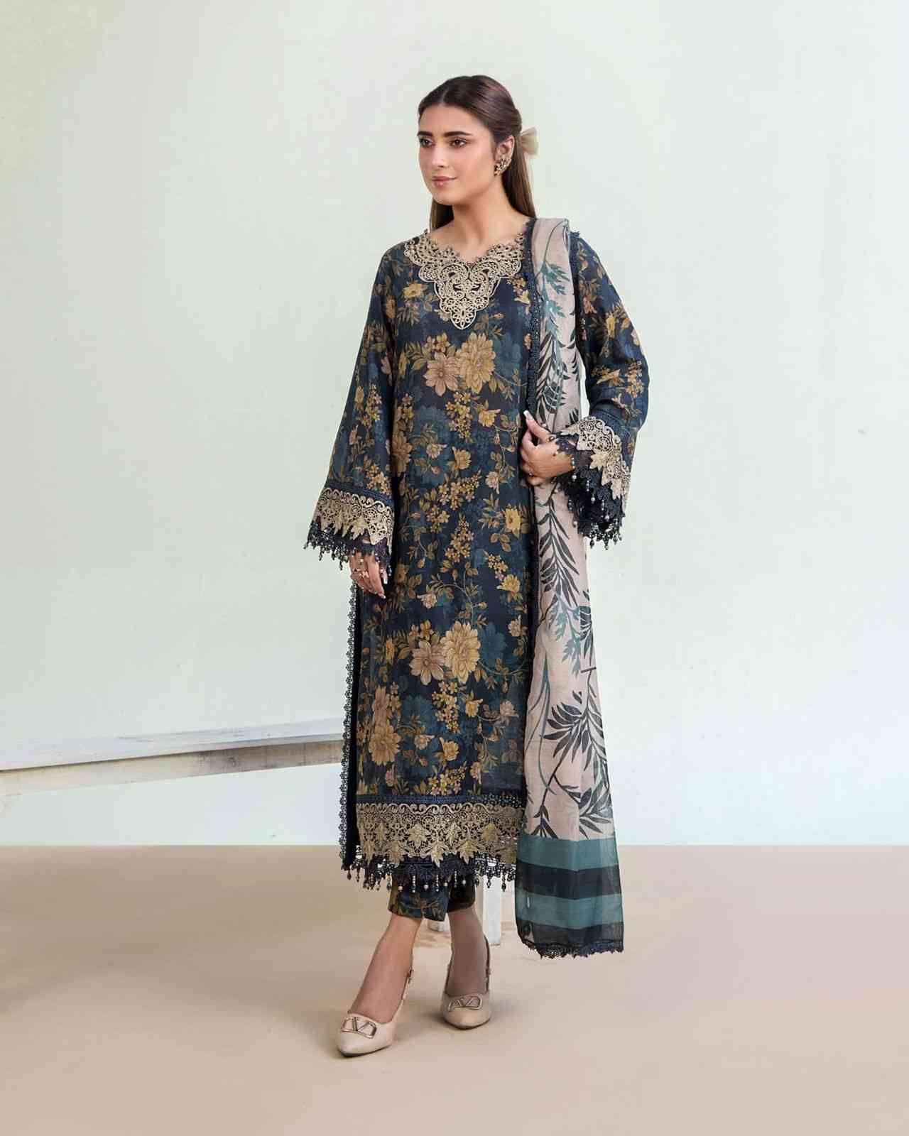 Original Pakistani Adans Libas Lawn Print-2025 Vol-1 By Fashid Wholesale 01 To 11 Series Beautiful Pakistani Suits Colorful Stylish Fancy Casual Wear & Ethnic Wear Lawn Print Dresses At Wholesale Price