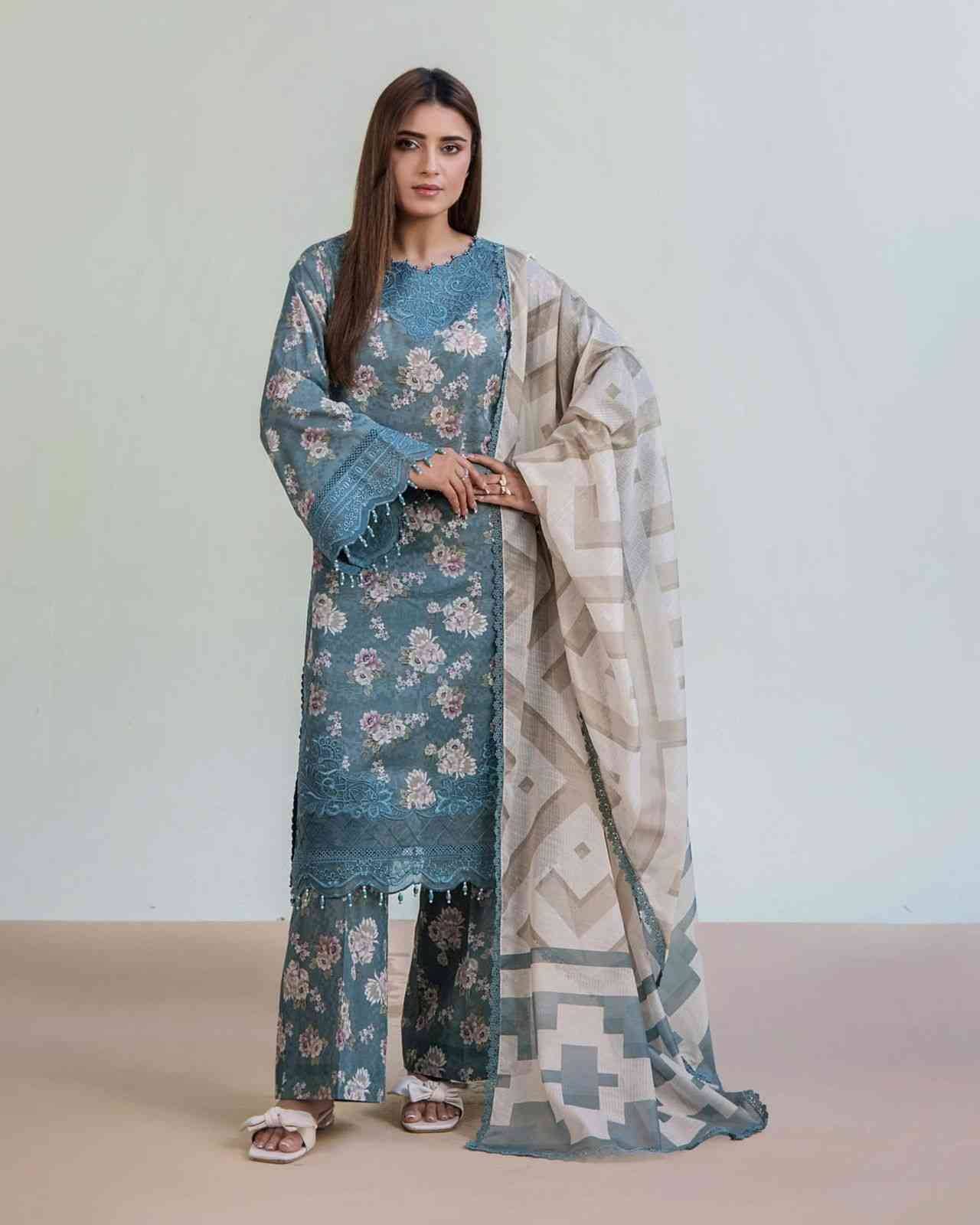 Original Pakistani Adans Libas Lawn Print-2025 Vol-1 By Fashid Wholesale 01 To 11 Series Beautiful Pakistani Suits Colorful Stylish Fancy Casual Wear & Ethnic Wear Lawn Print Dresses At Wholesale Price