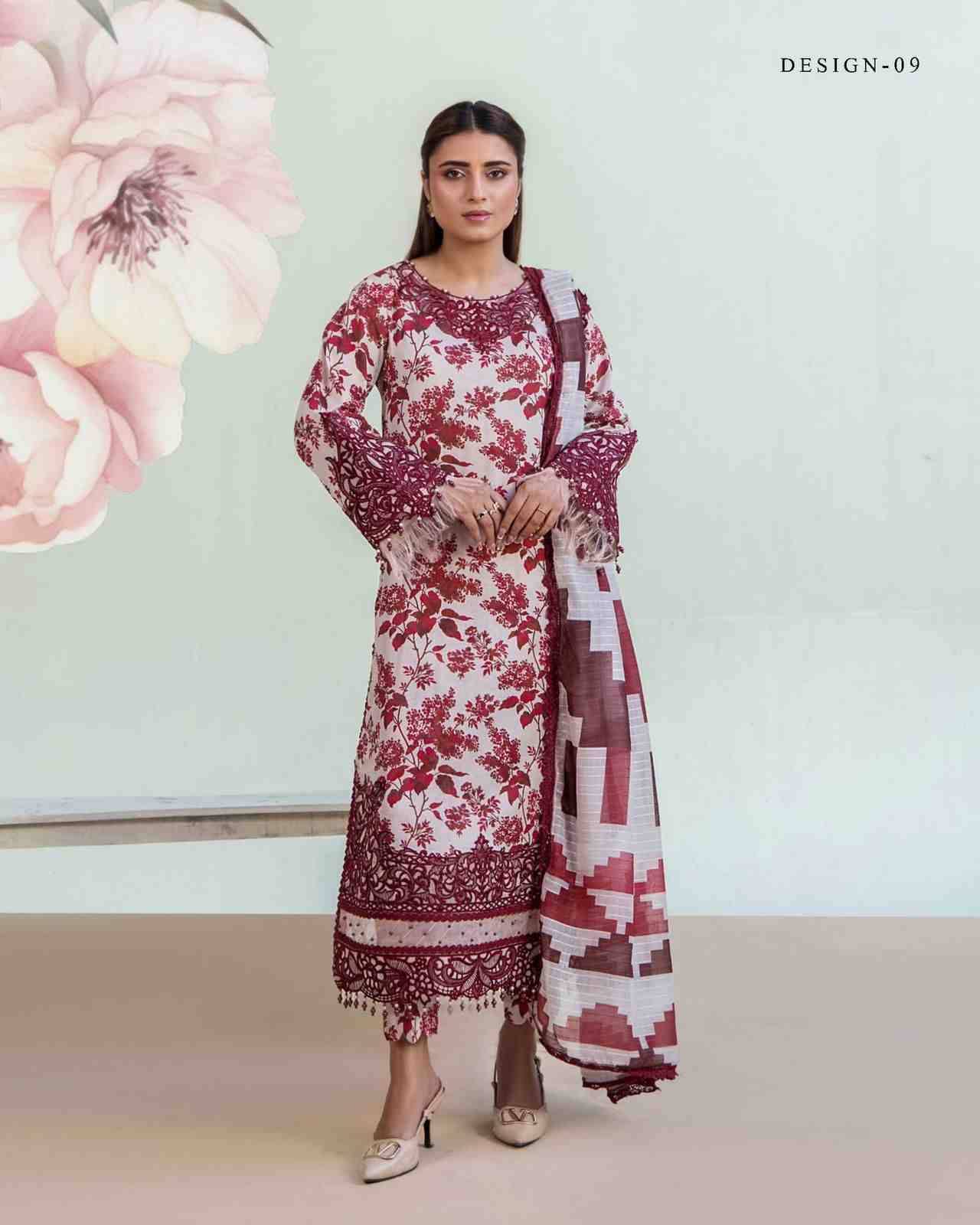Original Pakistani Adans Libas Lawn Print-2025 Vol-1 By Fashid Wholesale 01 To 11 Series Beautiful Pakistani Suits Colorful Stylish Fancy Casual Wear & Ethnic Wear Lawn Print Dresses At Wholesale Price