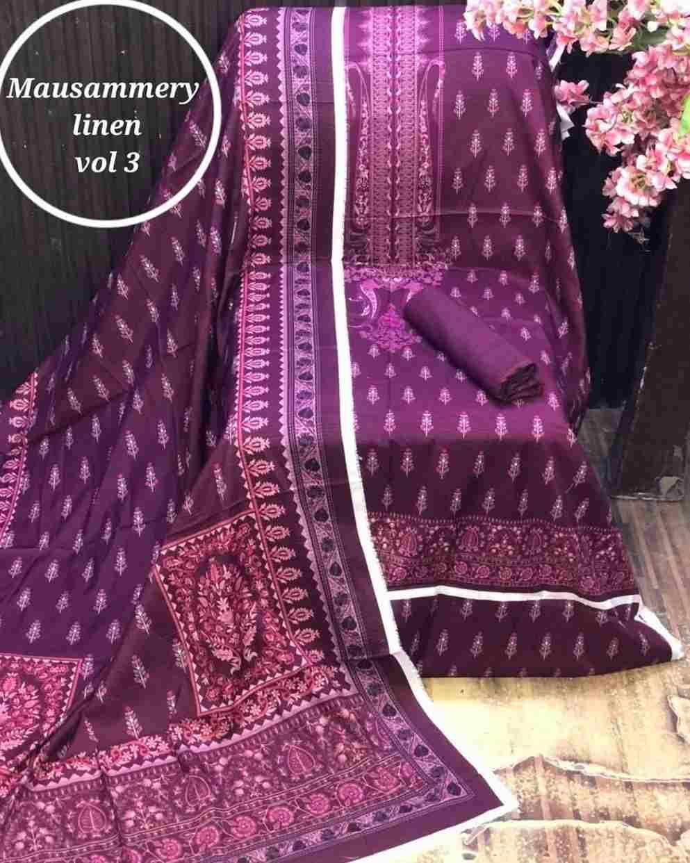 Original Pakistani Mausammery Linen Vol-3 By Fashid Wholesale 301 To 311 Series Beautiful Pakistani Suits Colorful Stylish Fancy Casual Wear & Ethnic Wear Linen Print Dresses At Wholesale Price