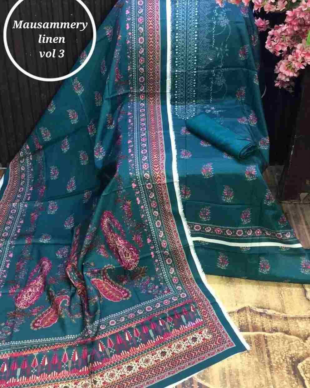 Original Pakistani Mausammery Linen Vol-3 By Fashid Wholesale 301 To 311 Series Beautiful Pakistani Suits Colorful Stylish Fancy Casual Wear & Ethnic Wear Linen Print Dresses At Wholesale Price