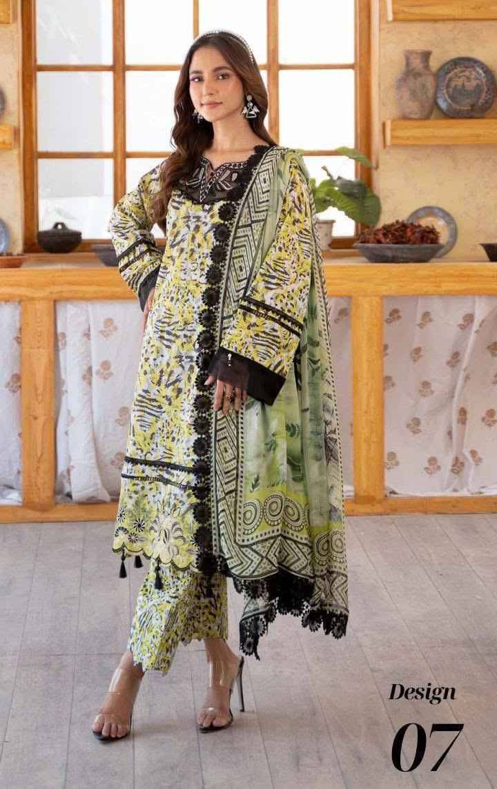 Original Pakistani Sunshine Bloom By Alzohaib 01 To 12 Series Beautiful Pakistani Suits Colorful Stylish Fancy Casual Wear & Ethnic Wear Linen Print Dresses At Wholesale Price