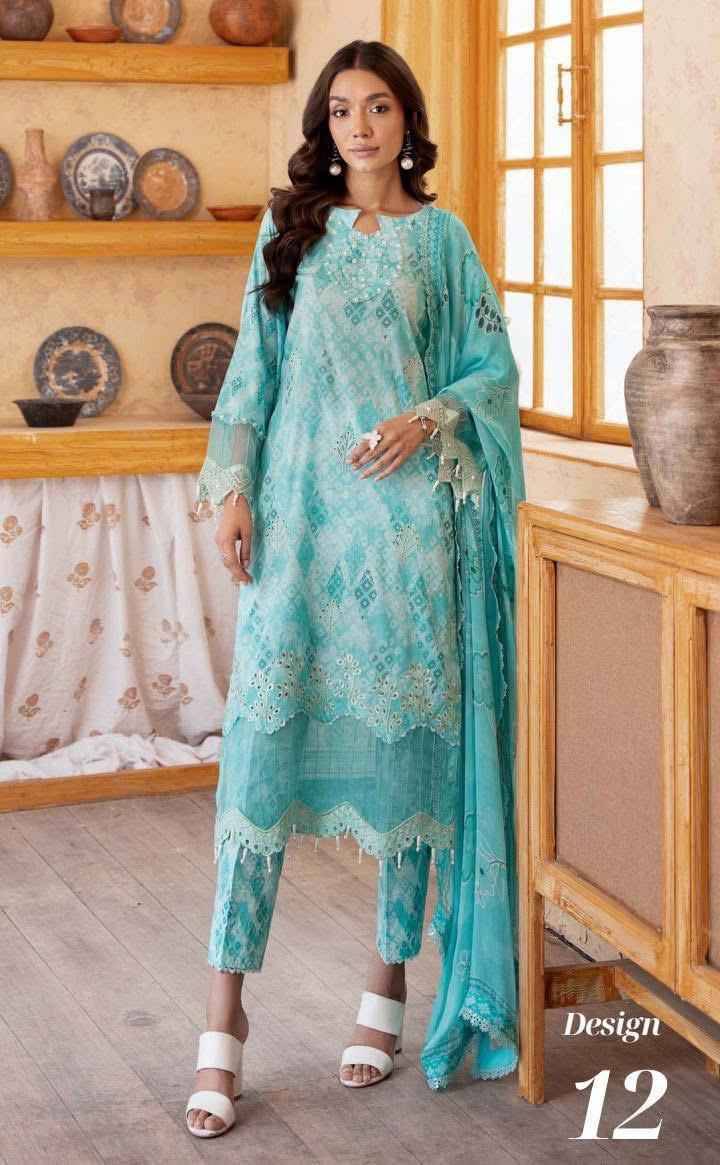 Original Pakistani Sunshine Bloom By Alzohaib 01 To 12 Series Beautiful Pakistani Suits Colorful Stylish Fancy Casual Wear & Ethnic Wear Linen Print Dresses At Wholesale Price