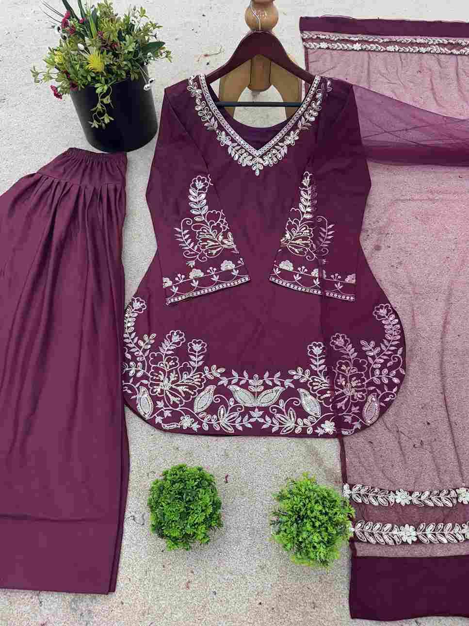 Sf-1032 By Fashid Wholesale Beautiful Festive Suits Stylish Fancy Colorful Casual Wear & Ethnic Wear Pure Natural Crepe Silk Dresses At Wholesale Price