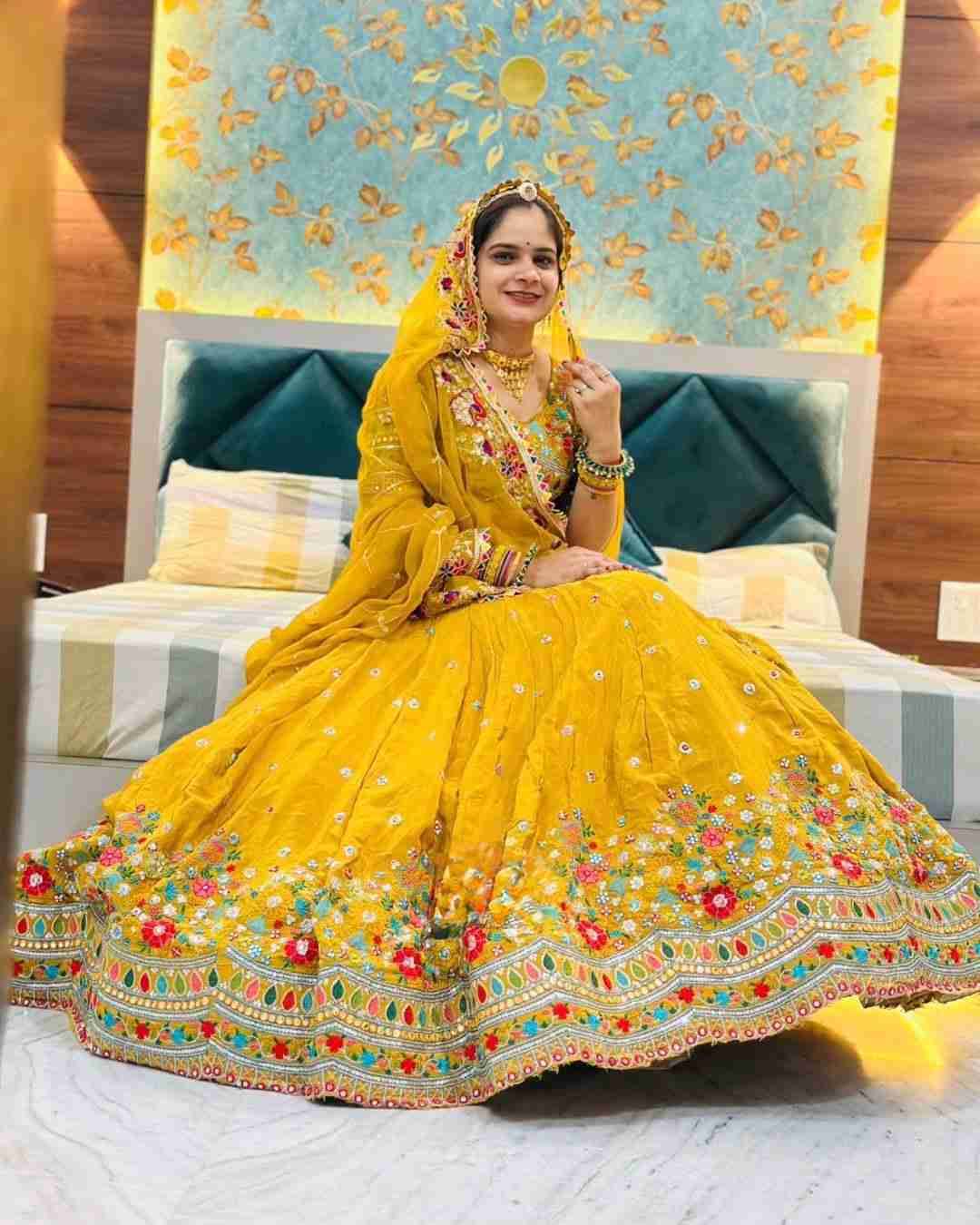 Sf-1037 By Fashid Wholesale 01 To 03 Series Beautiful Colorful Fancy Wedding Collection Occasional Wear & Party Wear Faux Georgette Lehengas At Wholesale Price