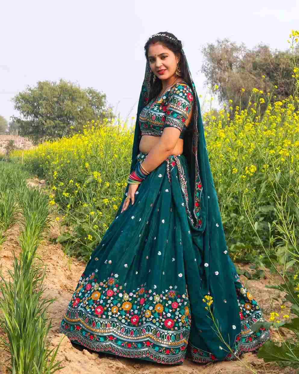 Sf-1037 By Fashid Wholesale 01 To 03 Series Beautiful Colorful Fancy Wedding Collection Occasional Wear & Party Wear Faux Georgette Lehengas At Wholesale Price