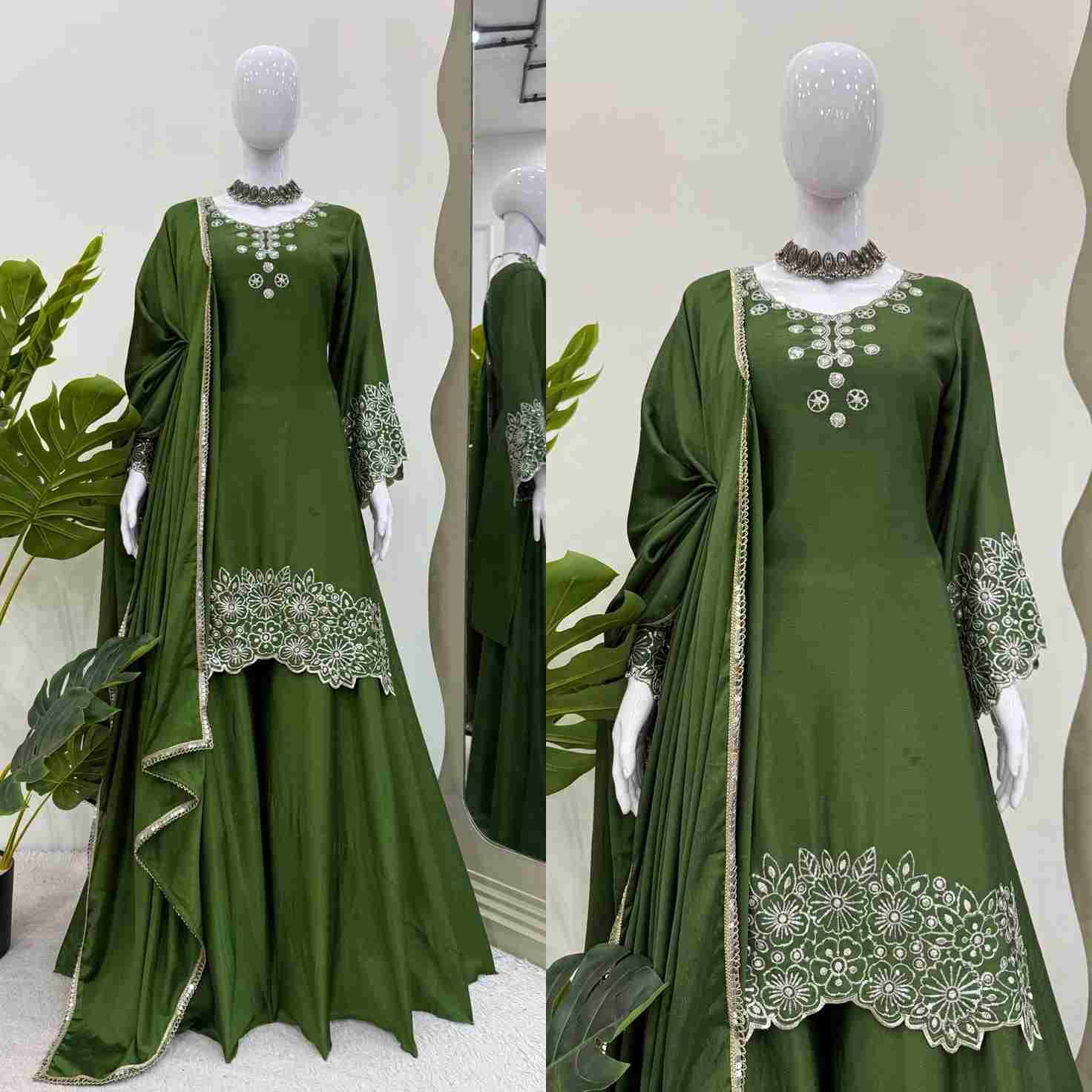 Sf-5880 By Fashid Wholesale Beautiful Festive Suits Stylish Fancy Colorful Casual Wear & Ethnic Wear Chinnon Silk Dresses At Wholesale Price