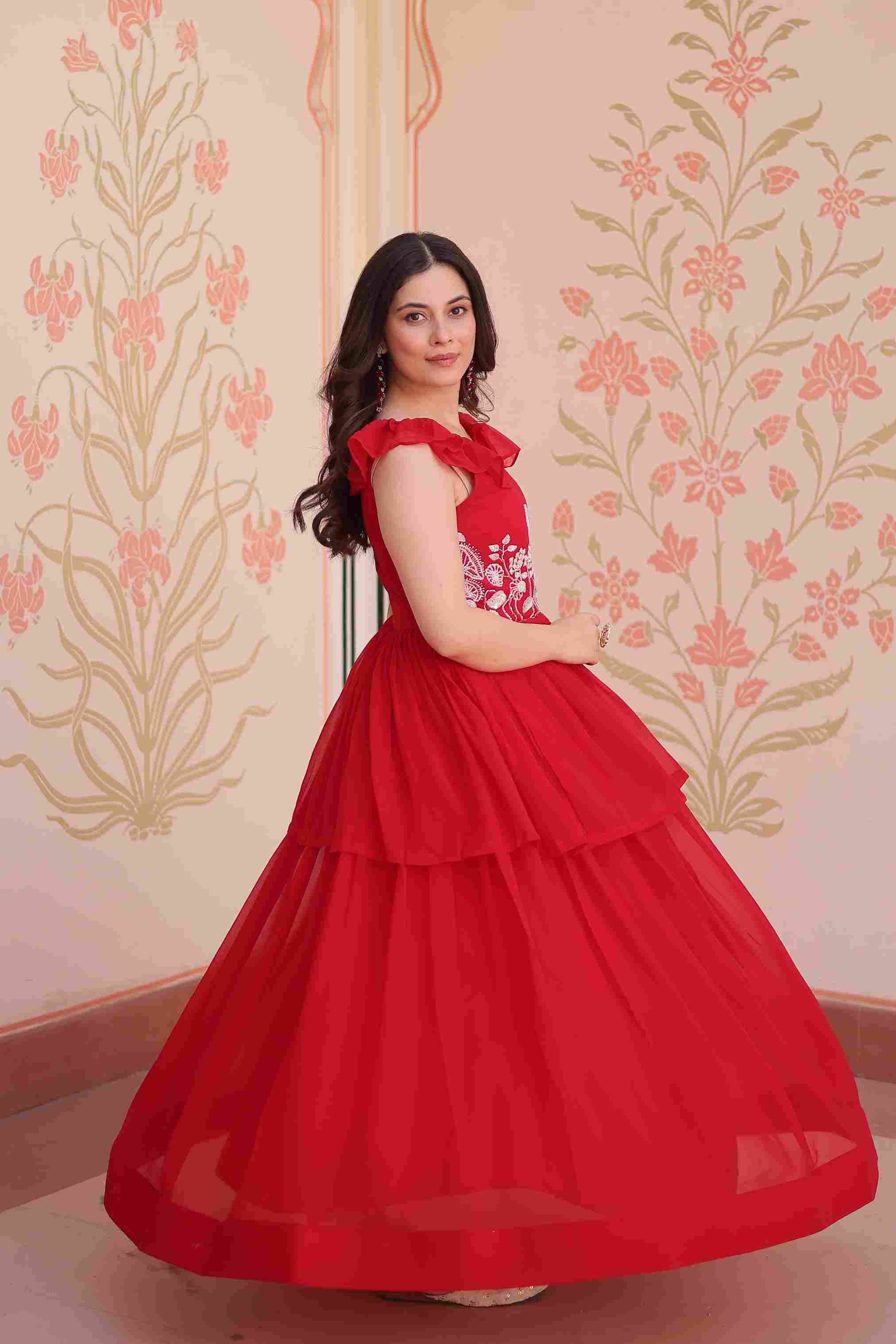 Sf-1039 By Fashid Wholesale 01 To 03 Series Designer Beautiful Collection Occasional Wear & Party Wear Faux Blooming Gowns At Wholesale Price