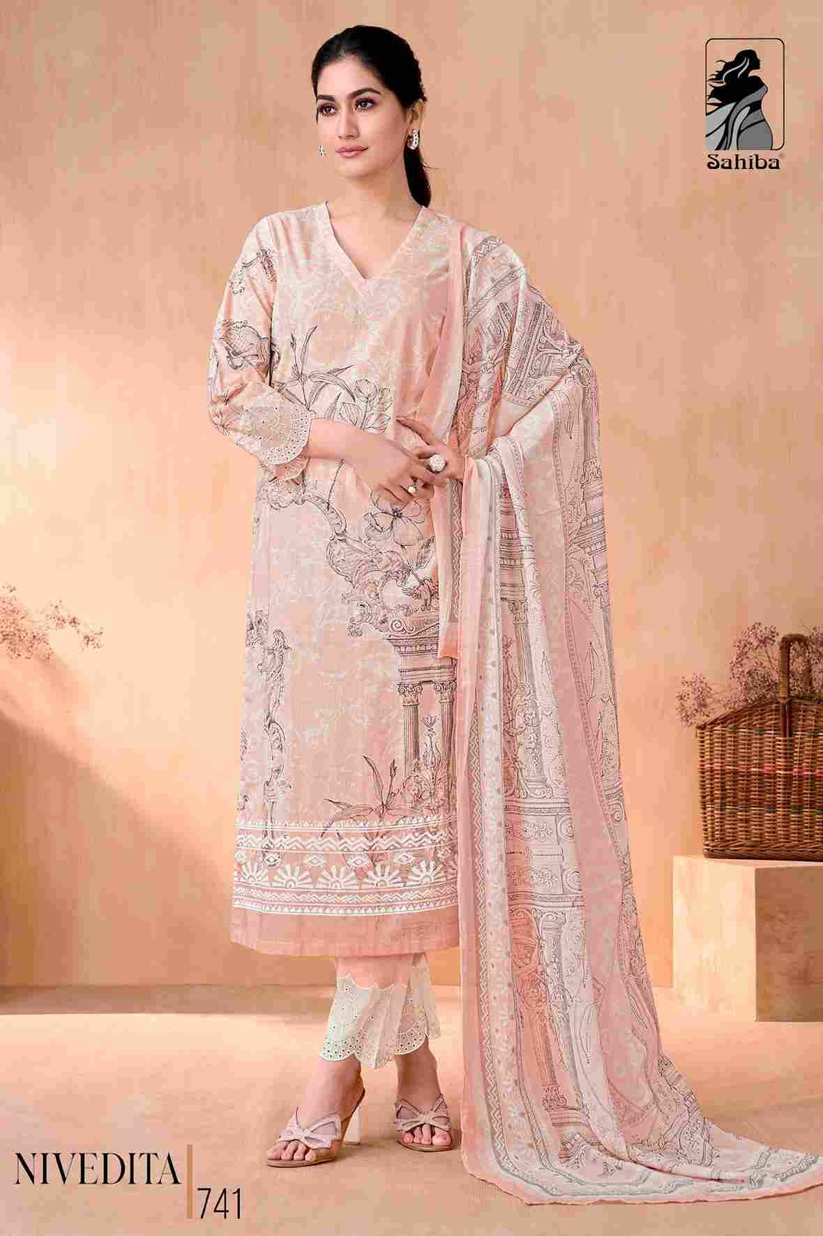Nivedita By Sahiba Fabrics Beautiful Festive Suits Colorful Stylish Fancy Casual Wear & Ethnic Wear Pure Lawn Cotton Dresses At Wholesale Price