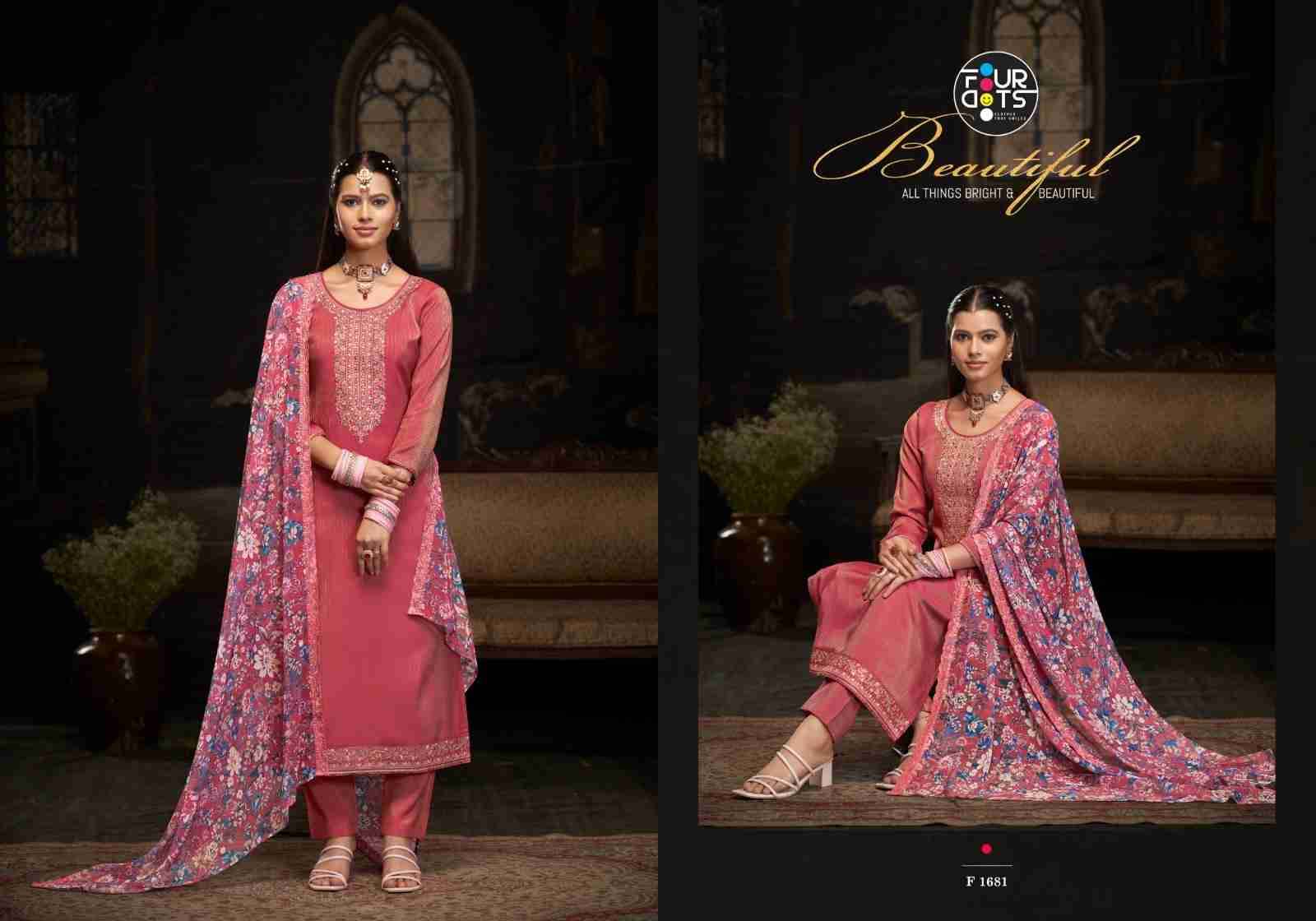 Fabia By Four Dots 1681 To 1684 Series Beautiful Stylish Festive Suits Fancy Colorful Casual Wear & Ethnic Wear & Ready To Wear Fancy Dresses At Wholesale Price