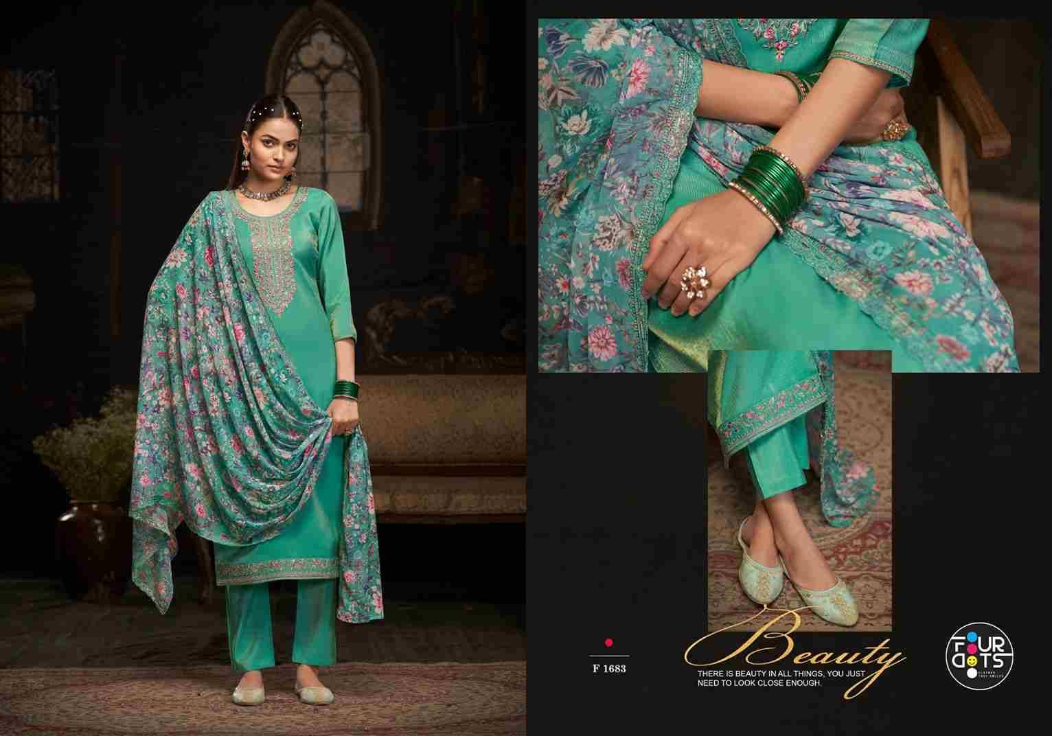 Fabia By Four Dots 1681 To 1684 Series Beautiful Stylish Festive Suits Fancy Colorful Casual Wear & Ethnic Wear & Ready To Wear Fancy Dresses At Wholesale Price