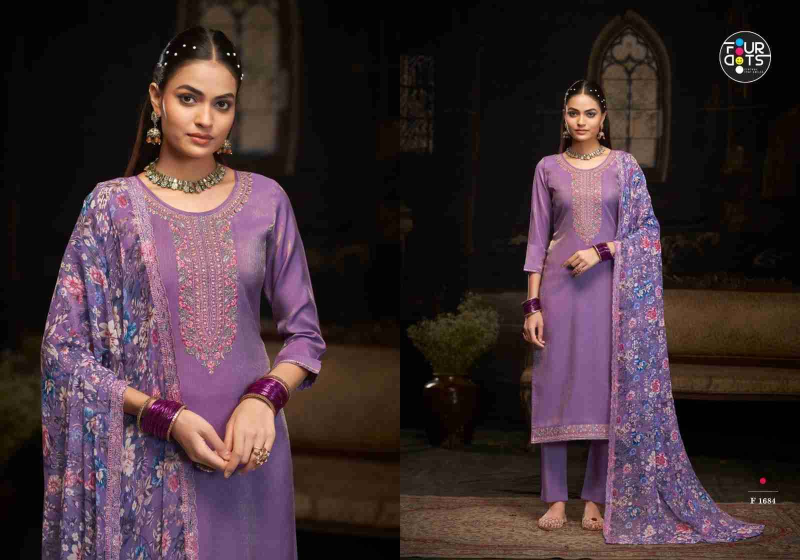 Fabia By Four Dots 1681 To 1684 Series Beautiful Stylish Festive Suits Fancy Colorful Casual Wear & Ethnic Wear & Ready To Wear Fancy Dresses At Wholesale Price