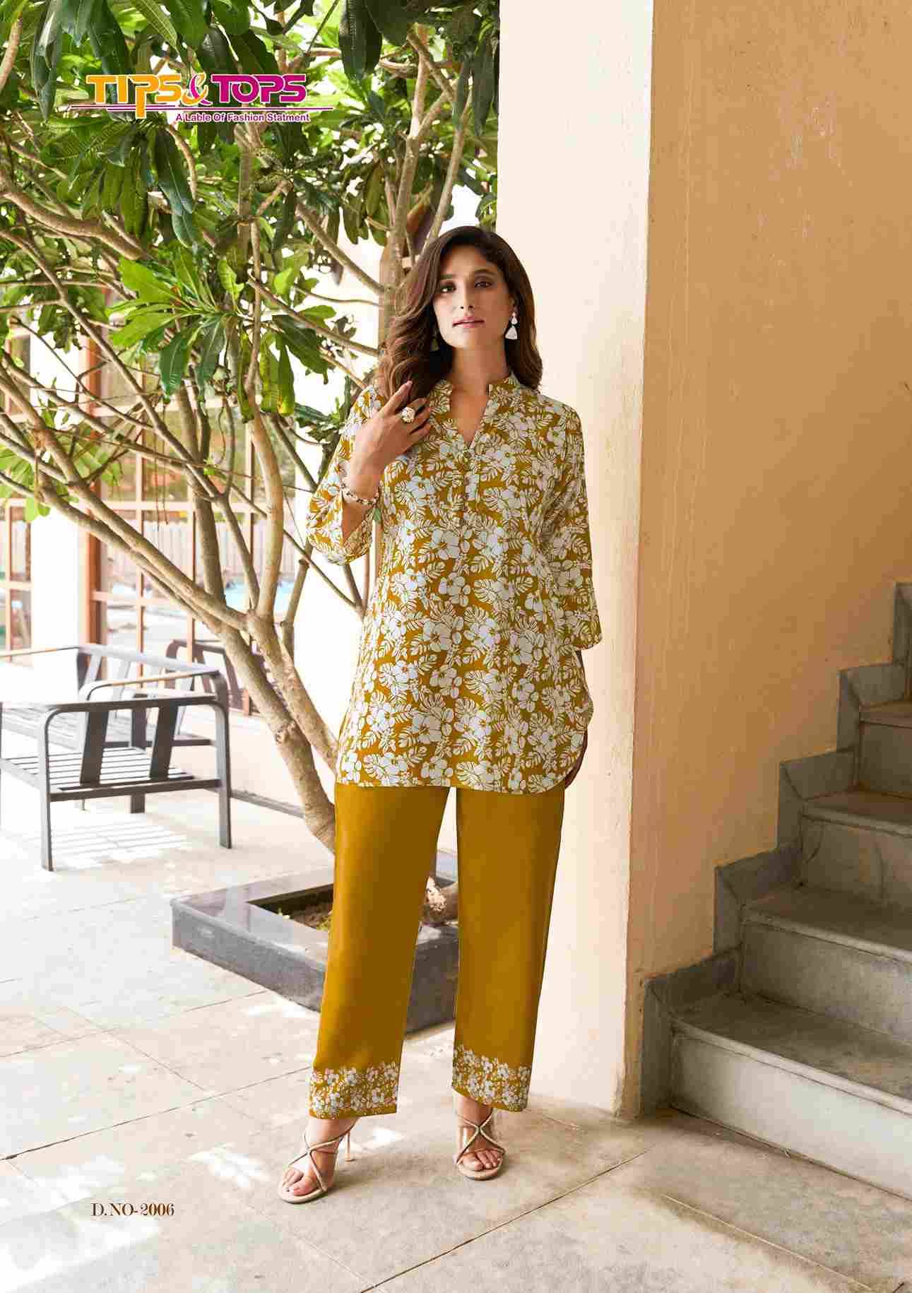Summer Beauty Vol-2 By Tips And Tops 2001 To 2006 Series Designer Stylish Fancy Colorful Beautiful Party Wear & Ethnic Wear Collection Heavy Rayon Co-Ords At Wholesale Price
