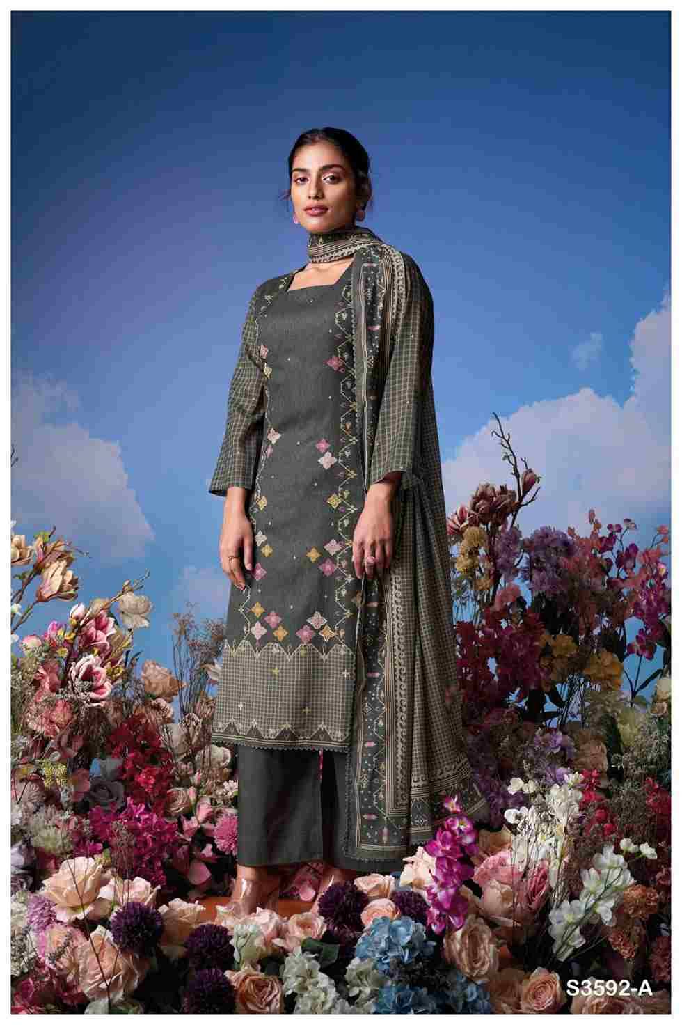 Koyel-3592 By Ganga Fashion 3592-A To 3592-D Series Beautiful Festive Suits Colorful Stylish Fancy Casual Wear & Ethnic Wear Pure Mal Dresses At Wholesale Price