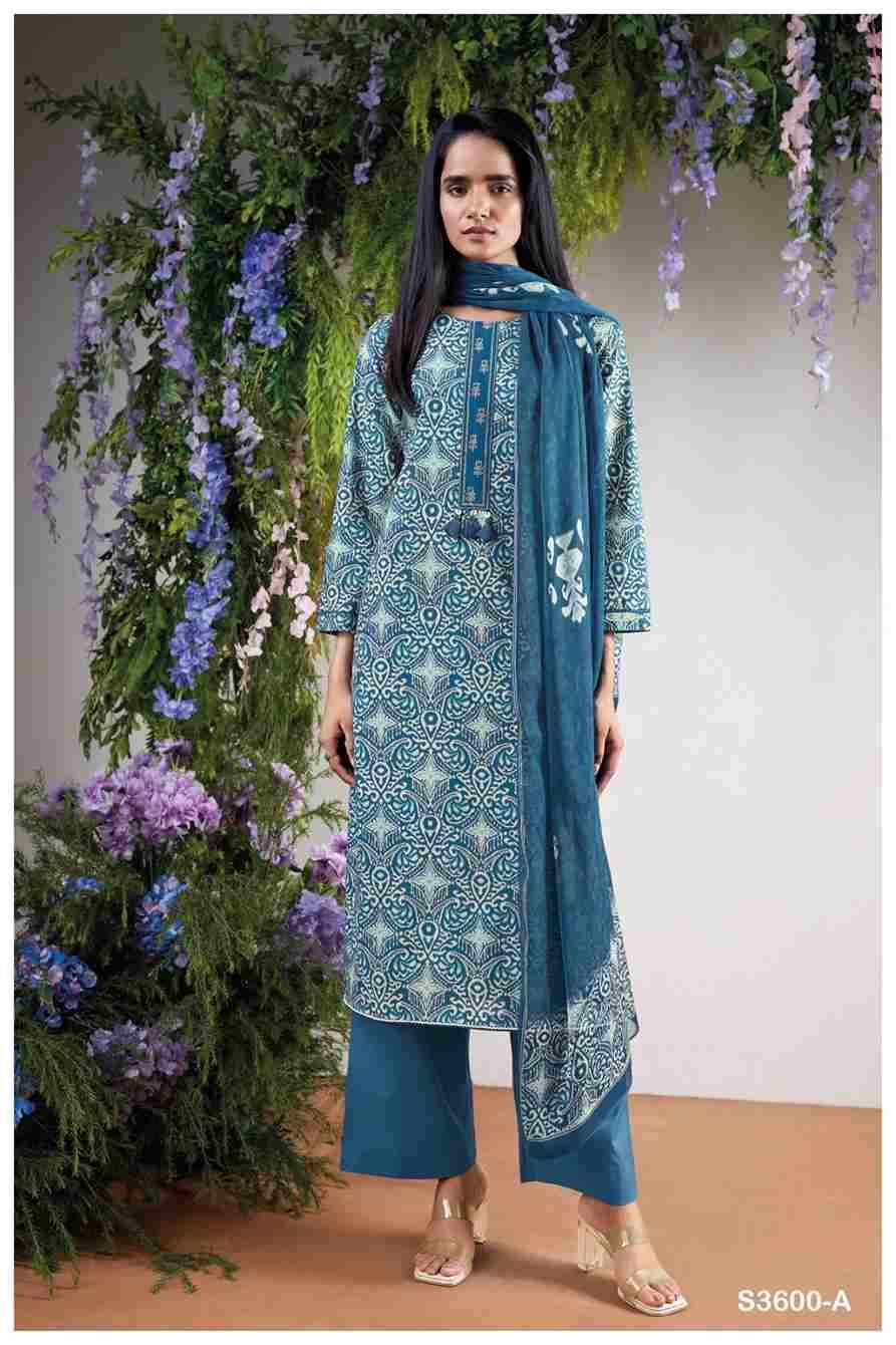 Anoura-3600 By Ganga Fashion 3600-A To 3600-B Series Beautiful Festive Suits Colorful Stylish Fancy Casual Wear & Ethnic Wear Pure Cotton Dresses At Wholesale Price