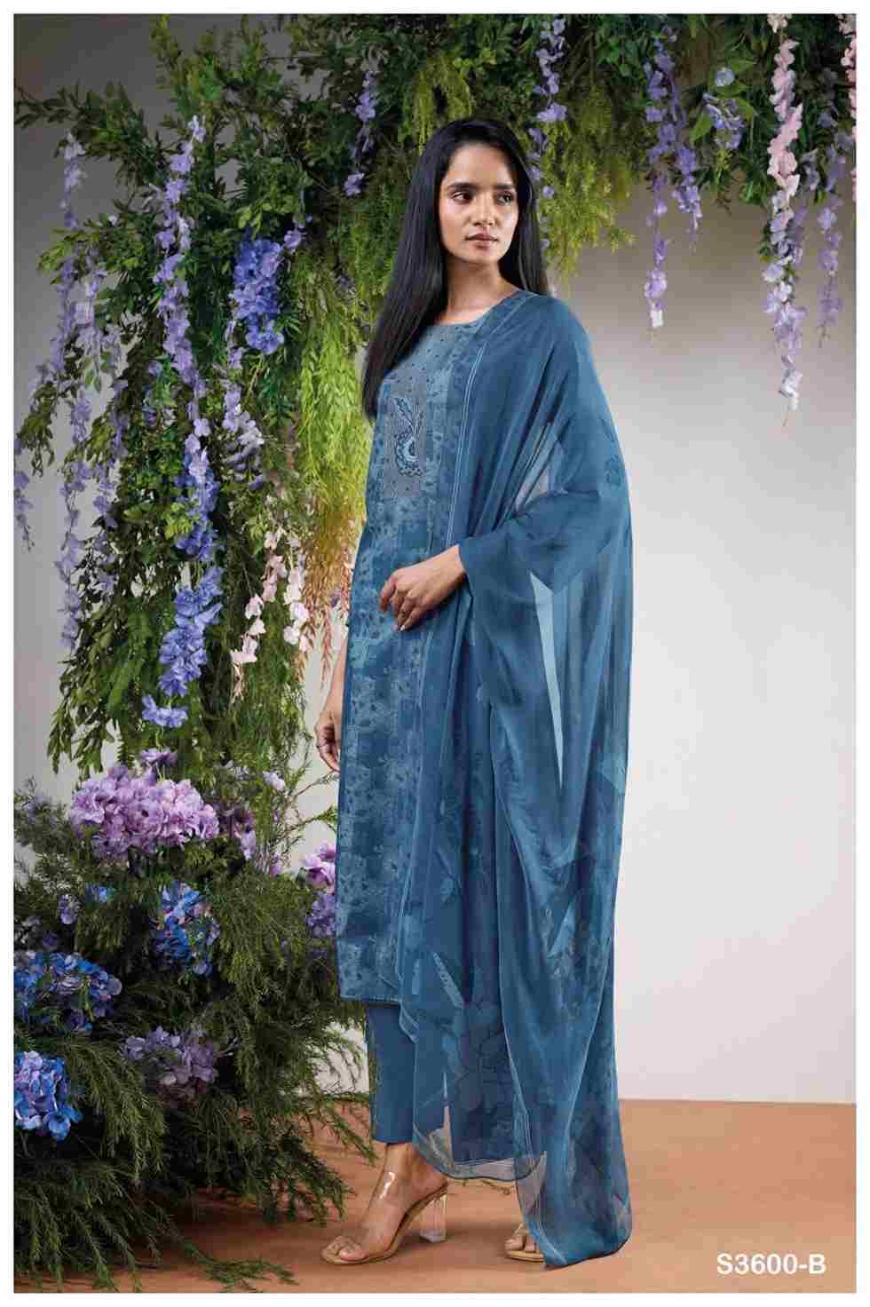 Anoura-3600 By Ganga Fashion 3600-A To 3600-B Series Beautiful Festive Suits Colorful Stylish Fancy Casual Wear & Ethnic Wear Pure Cotton Dresses At Wholesale Price