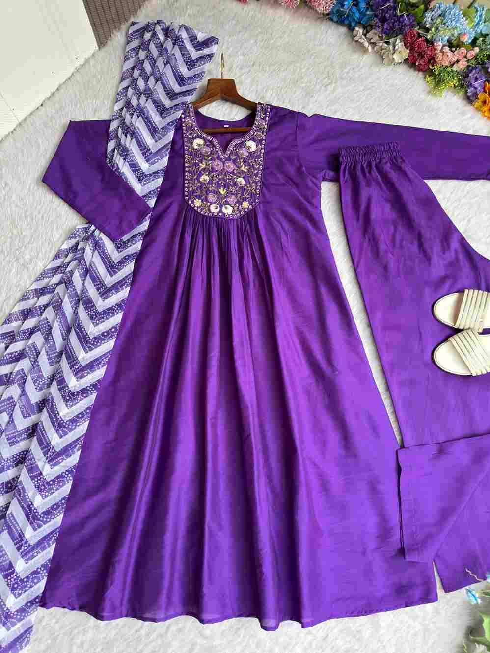 Mb-471 By Fashid Wholesale Designer Beautiful Collection Occasional Wear & Party Wear Pure Viscose Muslin Silk Gowns At Wholesale Price