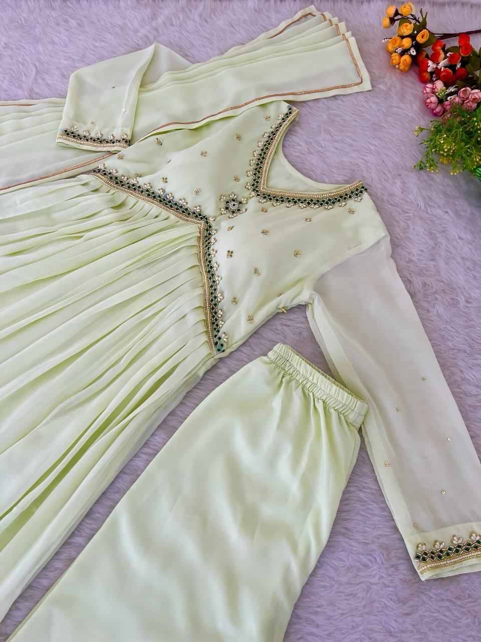 Mb-371 By Fashid Wholesale Designer Beautiful Collection Occasional Wear & Party Wear Faux Georgette Gowns At Wholesale Price