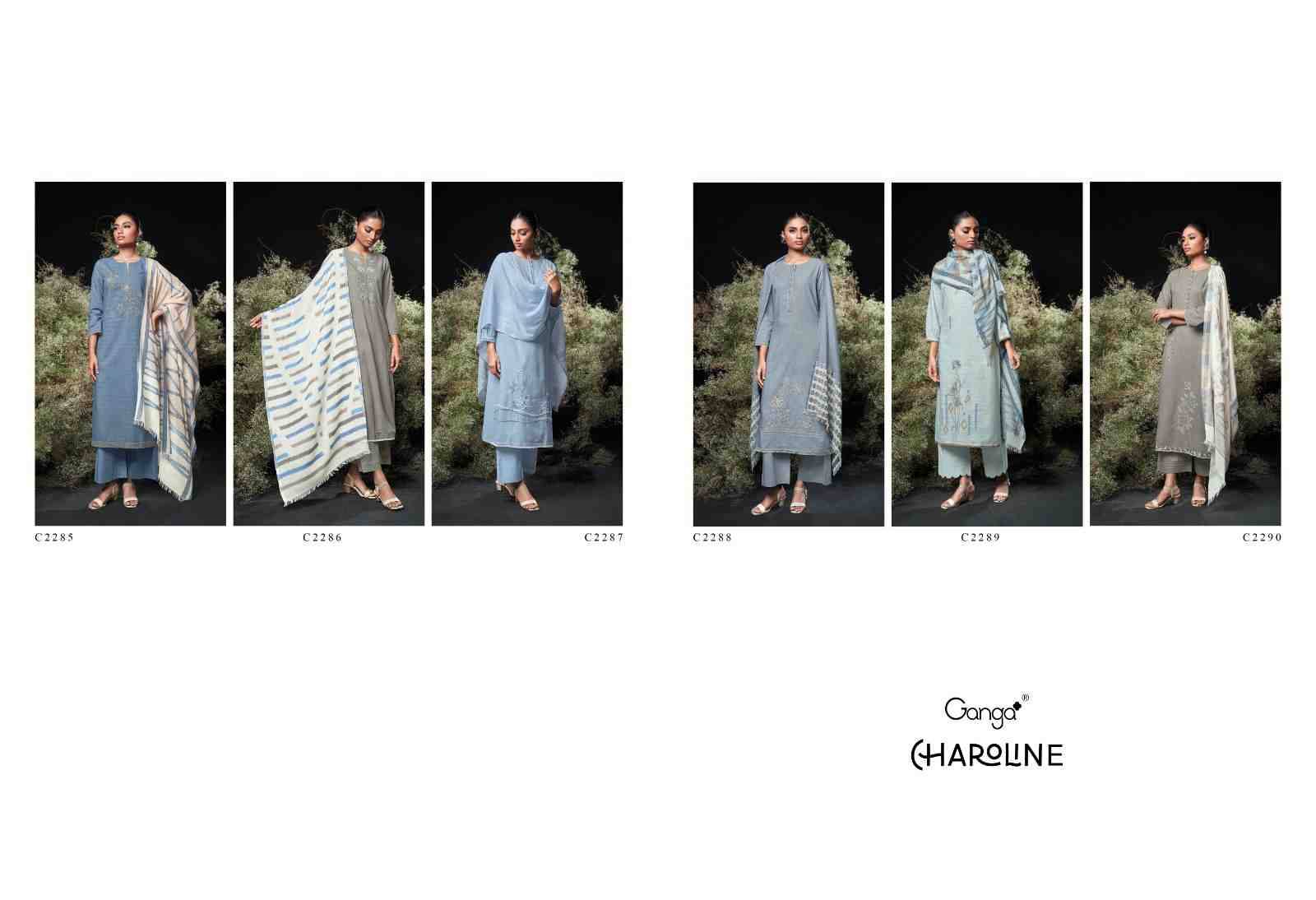 Charoline By Ganga Fashion 2285 To 2290 Series Beautiful Festive Suits Colorful Stylish Fancy Casual Wear & Ethnic Wear Pure Cotton Dresses At Wholesale Price