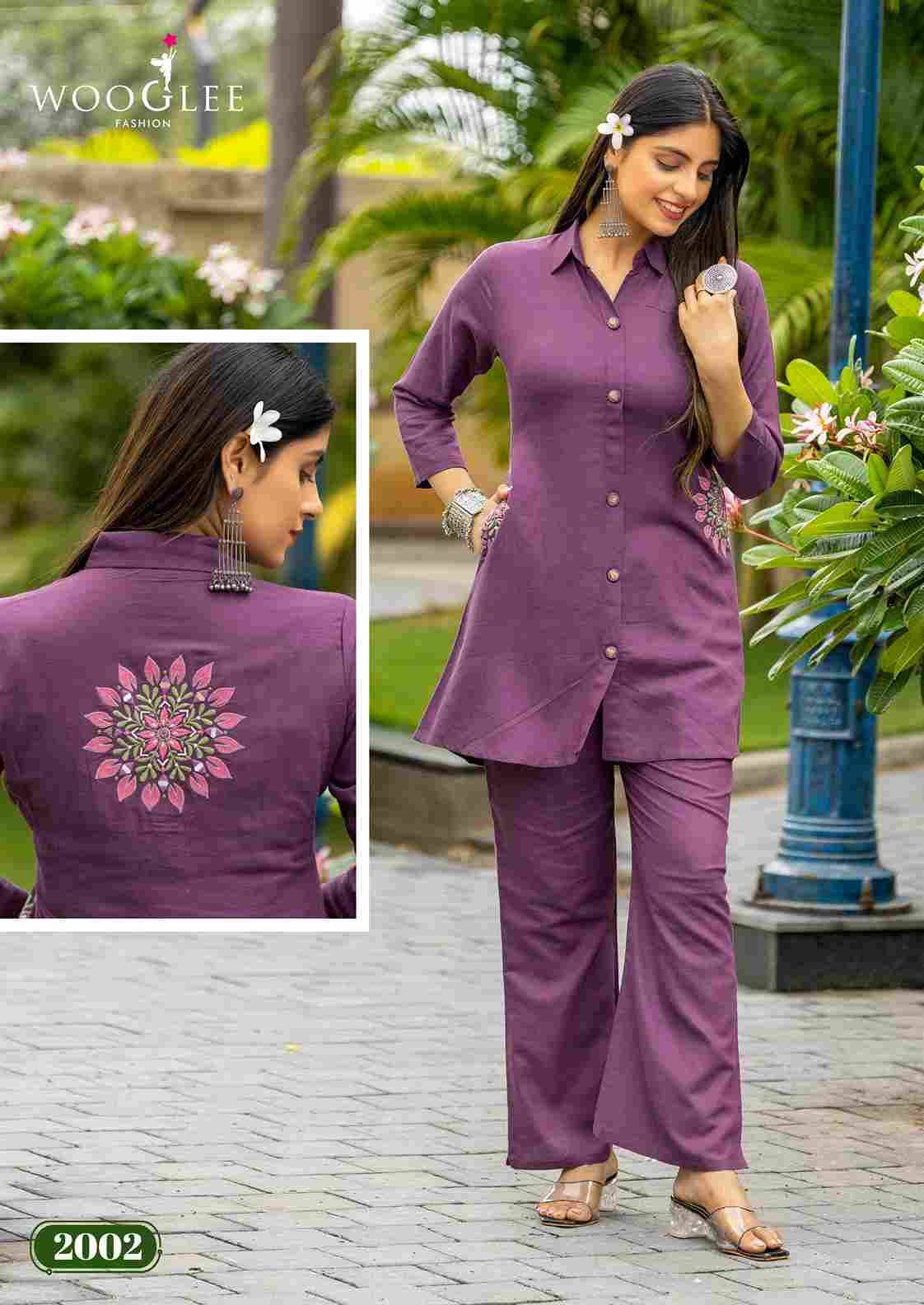 Elina By Wooglee 2001 To 2004 Series Designer Stylish Fancy Colorful Beautiful Party Wear & Ethnic Wear Collection Cotton Slub Co-Ord At Wholesale Price