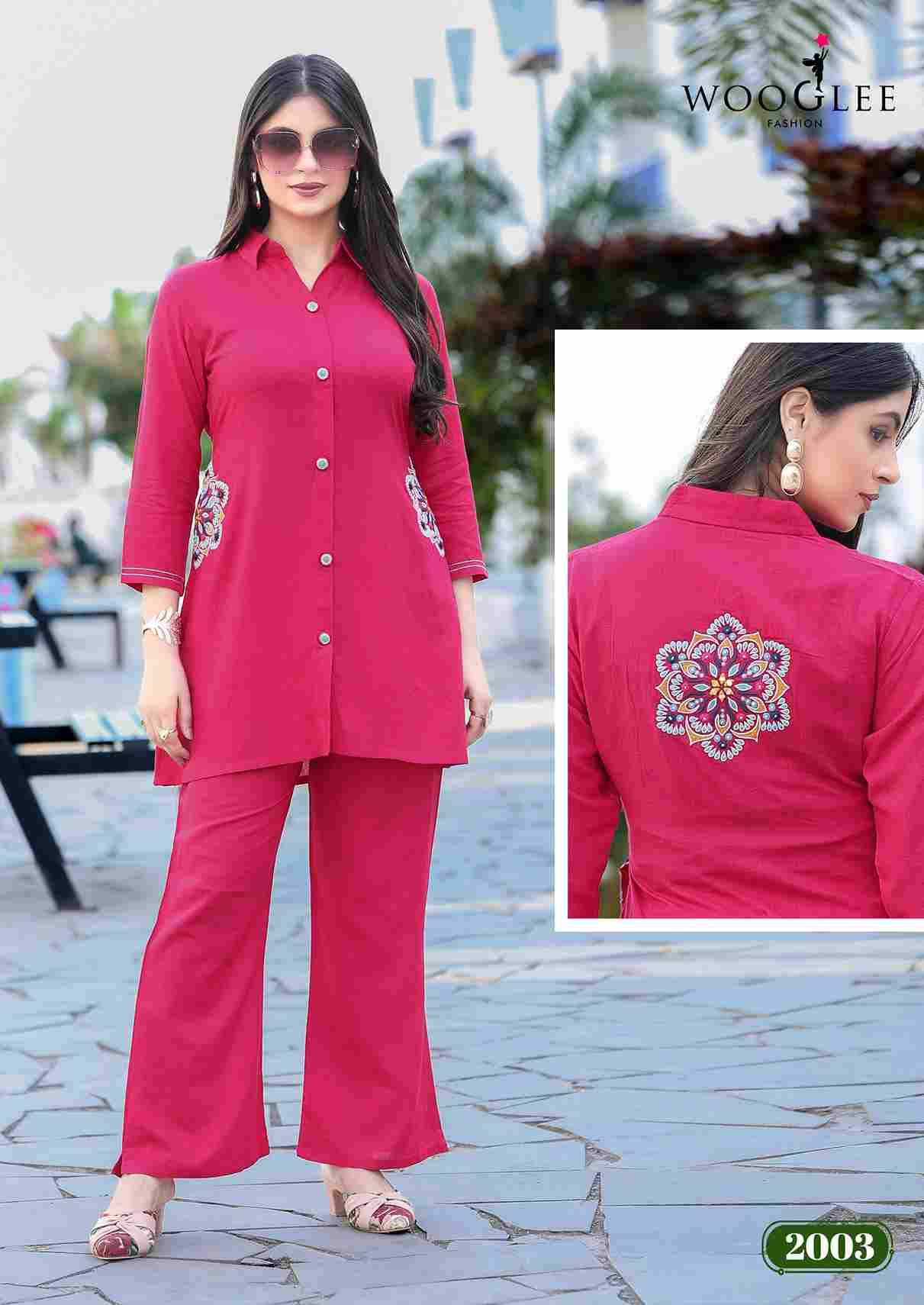 Elina By Wooglee 2001 To 2004 Series Designer Stylish Fancy Colorful Beautiful Party Wear & Ethnic Wear Collection Cotton Slub Co-Ord At Wholesale Price