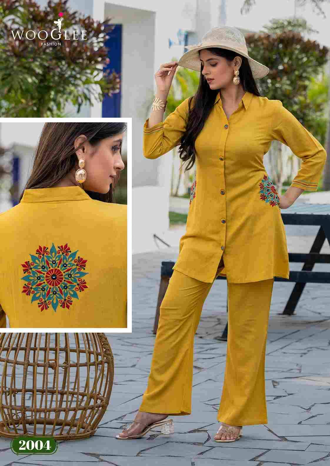Elina By Wooglee 2001 To 2004 Series Designer Stylish Fancy Colorful Beautiful Party Wear & Ethnic Wear Collection Cotton Slub Co-Ord At Wholesale Price