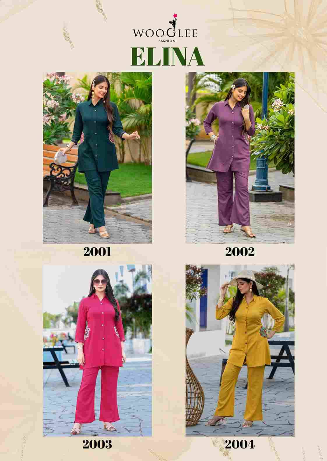 Elina By Wooglee 2001 To 2004 Series Designer Stylish Fancy Colorful Beautiful Party Wear & Ethnic Wear Collection Cotton Slub Co-Ord At Wholesale Price