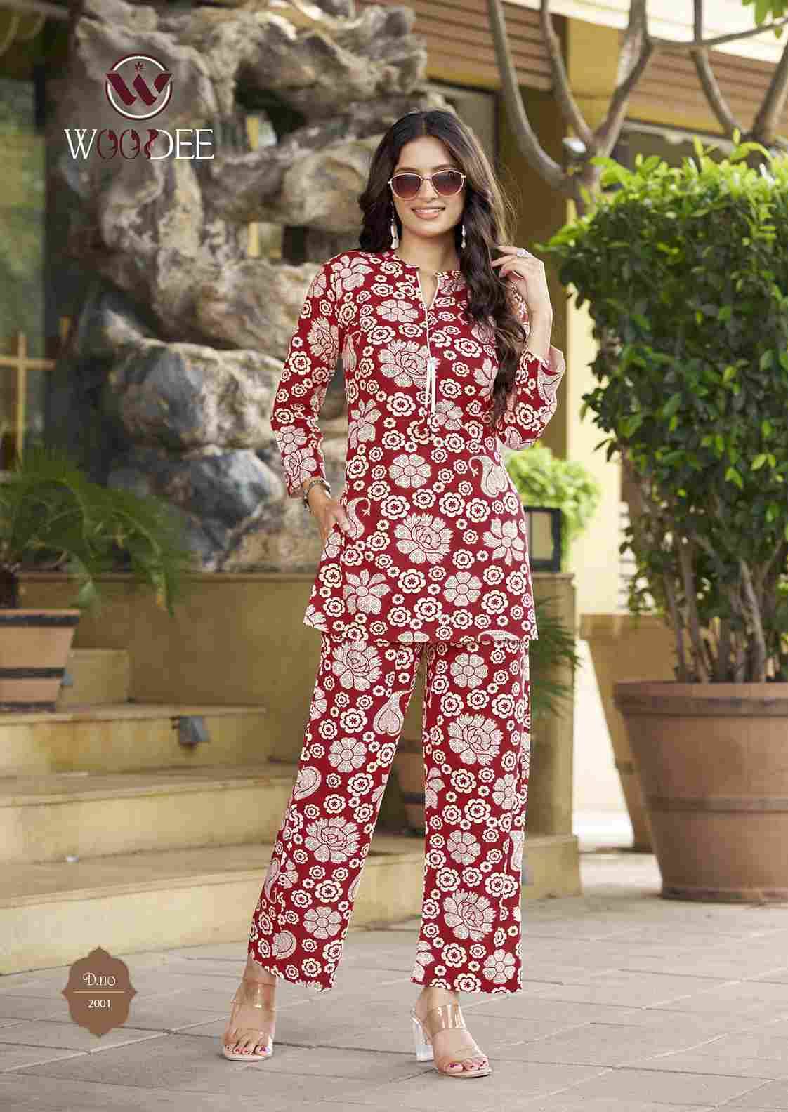 Moksha Vol-2 By Woodee 2001 To 2004 Series Designer Stylish Fancy Colorful Beautiful Party Wear & Ethnic Wear Collection Heavy Rayon Co-Ord At Wholesale Price