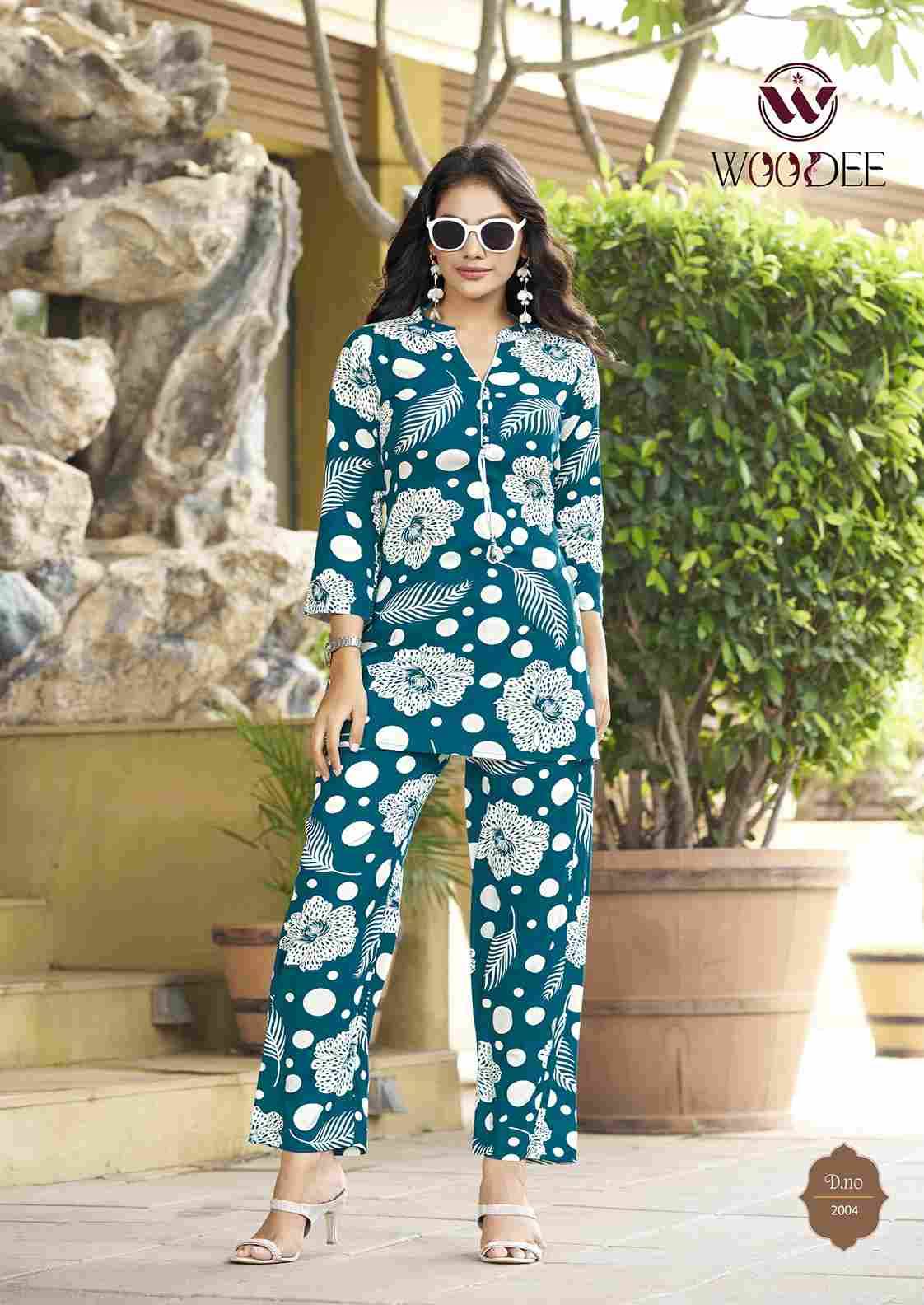 Moksha Vol-2 By Woodee 2001 To 2004 Series Designer Stylish Fancy Colorful Beautiful Party Wear & Ethnic Wear Collection Heavy Rayon Co-Ord At Wholesale Price